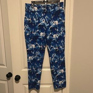 Peck & Peck Vibrant Blue White & Pink Patterned Fabric size 16 Gender reveal